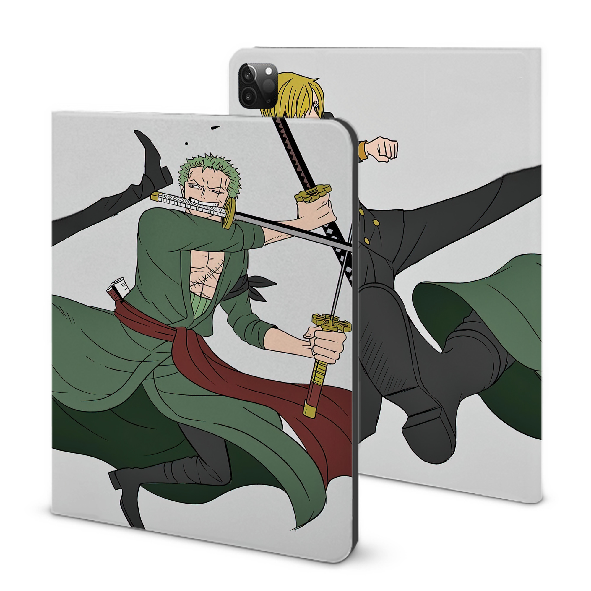 （画像用） ワンピース ONE PIECE IPadケース ペンホルダー付き ブックスタイルデザイン
